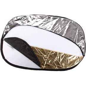 Angoily Oval Portable Collapsible Photography Reflector Multi Disc Light Modifier for Outdoor Use Features and Surfaces for Versatile
