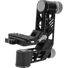 Monopod Gimbal Head, with Arca Type Quick Release Plate, Professional Heavy Duty Aluminum Alloy, 360 Degree Panoramic, Load 55Lbs/25Kg for DSLR Cameras