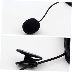 Sosoport Mini Clip Lavalier Microphone for Lectures and Teaching Omnidirectional Dynamic Sound Cable Lightweight Design for Meetings and Video