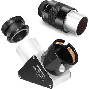 Astromania 2" 56mm Super Plossl Telescope Eyepiece - Bundle with - 2" SCT Diagonal 90° Mirror with 93%