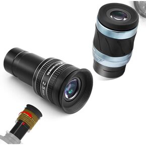 Astromania Updated Deluxe 8-24mm Zoom Aspheric Eyepiece - Bundle with - Telescope Eyepiece 2.5mm Wide Angle 58 Degree