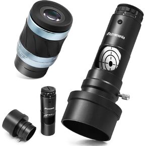 Astromania تم تحديث Deluxe 8-24mm Zoom Aspheric Eyepiece - حزمة مع - موازات ليزر مع 2 "محول