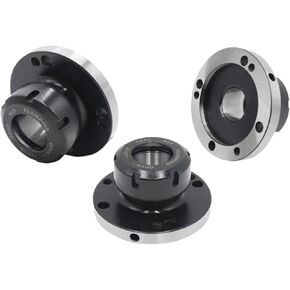 1pcs 80mm/100mm/125mm Diameter ER16 ER20 ER25 ER32 ER40 Collet Chuck Carbon Steel Fixing Chuck Handle for CNC(Er25-d100 (7 Holes))