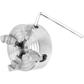 Mini Jaw Lathe Chuck Tool for Clamping Secure Manual Metal Construction Compatible Various Lathes for Woodworking and Metalworking Projects