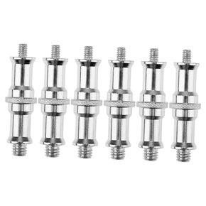 6Pcs Threaded Screw Adapter Durable Spigot Studs for Flash Light Stands Easy to Install Compatible with Tripods Monopods and Umbrella Stands