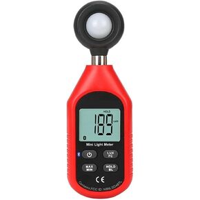 Digital Illuminance Light Meter Tester, Mini Environmental BT Series Illuminometer Lux Meter Environmental Test Equipment Handheld Illuminometer for Set Design, Factory, Office or Home use