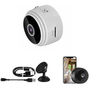 Secret Scope Camera, Secret Scope Mini Security Camera, Wire-Free Monitor with Night Vision Function, WiFi Camear Outdoor Wireless (Black*2)