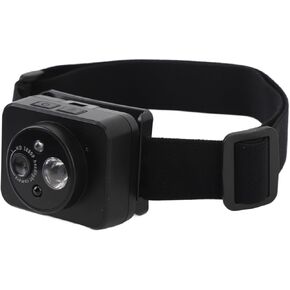 Mini Head Mounted Action Camera with Light, 2MP 1080P 45° Adjustable Headlamp Headlight Body Camera, Gesture Control Light Wearable Camera