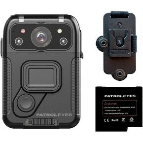 IRIS 2K GPS Touch Screen HD WIFI 128GB 8 ساعات بطارية كاميرا جسم الشرطة (أضف بطارية إضافية + MOLLE MOUNT)