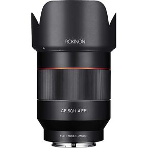 Rokinon IO50AF-E AF 50mm F1.4 Full Frame Auto Focus Lens for Sony E-Mount (Renewed)