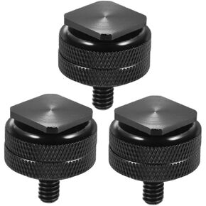 Artibetter DSLR Camera Rig Supply 3pcs 1/4 Inch Tripod Screw Adapter Flash Shoe Mount