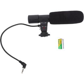 Angoily 1Pc DSLR Camera Microphone with Jack High Sensitivity Condenser Mic for Digital Cameras Smartphones Simple Installation for Vlogging and Interview Recording
