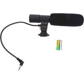 Gadpiparty 1Pc Camera Microphone for Smartphone and DSLR Compact Interview Mic with Jack High Sensitivity for Vlogging and Video Recording Easy to Use and Portable Design