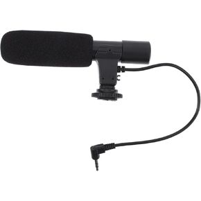 1Pc Professional DSLR Camera Microphone Lightweight Interview Mic for Recording Compatible with Smartphones Digital Cameras for Vlogging Filming