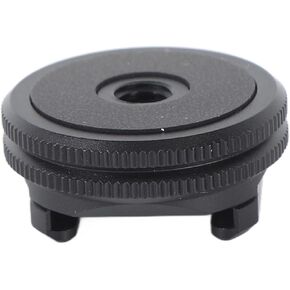 Aluminum Alloy Cold Shoe Mount, Flexible 1/4in Precision CNC Machining Cold Shoe Adapter Aluminium Alloy for Travel