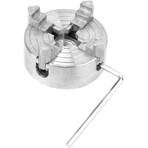 Hand Chuck Mechanical Lathe Scroll Chuck Mini Metal Lathe Accessories Diy Tool Diy Clamp Supply Clamp Accessory Zinc Alloy Silver