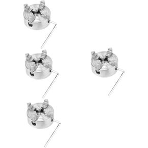 Gadpiparty 4pcs Lathe Chuck Self Centering Hand Chuck for Metal Turning Jaw Clamp Accessory for Projects Precision Tool for Woodworking and Lathe