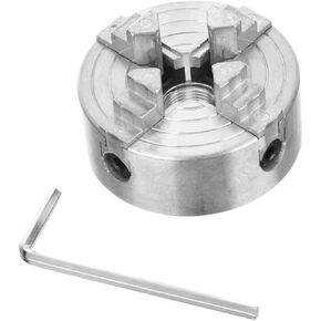 Diy Supply Drill Chuck for Wood Lathe Lathe Part Mini Drill Chuck Diy Clamp Supply Clamp Accessory Zinc Alloy Silver