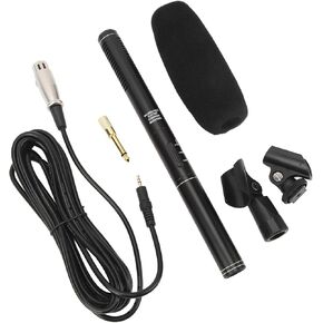 Camera Microphone, Camera Mic Microphone for with Television News Reporter Interview XLR Condenser Professional Cardioid Mini