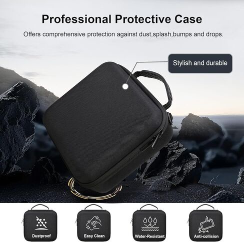 RAIALL Camera Case for Canon EOS Rebel T7/ R50/ R50V/ R100/ R5/ R6 Mark II/ R7/ R8/ R10/RP/T6/ Sony/Nikon D7500 Camera, Hard Carrying Case Protective Travel Bag Fits Lens, Tripod, Batteries, Pink in Kuwait