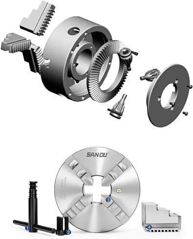 K11 80 K12 80 100 125 160 200 250 130 Lathe Chuck 100mm Four Jaw Self-Centering Chuck 3/4'' Scroll Chuck for Small L(K11-80) in Saudi Arabia