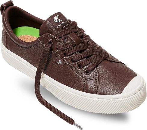OCA Low Premium Leather Sneakers, Comfortable Shoes for Women, Lightweight & Sustainable, Versatile Casual Footwear with 100% Vegan Insoles, Rubber in Kuwait
