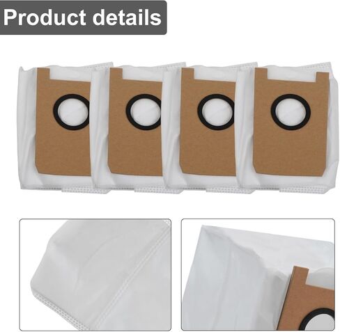 Dust Bag For Loorow AT800, Vacuum Robot Vacuum Cleaner,Non-woven Filter Bag,Large Capacity,Efficient Filtration,Easy To Install,4 Or 10 Packs(10 Pack) in Saudi Arabia