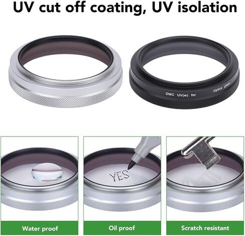 مرشح عدسة الكاميرا الرقمية واقي MCUV POSTICAL GLASS لـ X100VI X100V للجبال البحرية (أسود) in Kuwait