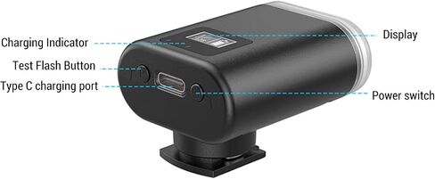 yoidesu camera flash speedlite for gr3 لـ ZV1 ، حذاء ساخن عالمي 5600K على الكاميرا فلاش ميني SPEEDLITE Electronic Flight ، Type C القابلة لإعادة الشحن ، سطوع قابل للتعديل 5600 ك. in Saudi Arabia