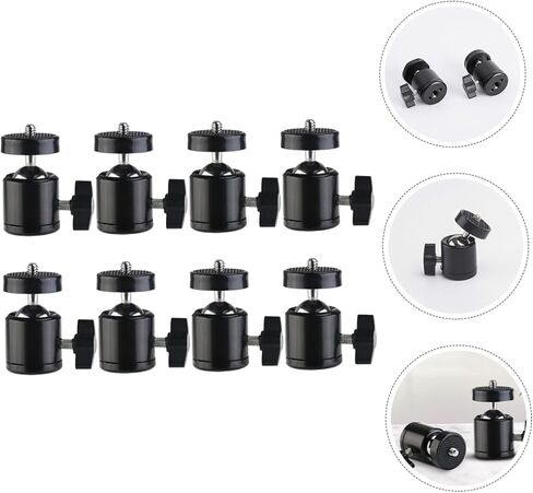 8pcs محول الكاميرا التناوب كرات ترايبود ترايبود محول خفيفة الوزن ملحق للتصوير الفوتوغرافي لتصوير ترايبود سهلة التثبيت للبث المباشر متعدد الاستخدامات in Kuwait