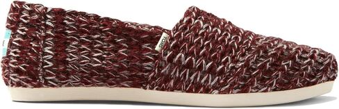 TOMS Womens Alpargata Cozy Knit Slip On Flats Casual - Off White in Saudi Arabia