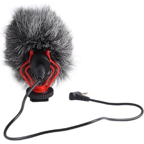 Directional Microphone, Universal Noise Reduction External Video Mic Clear Pickup for Smartphone for Interview