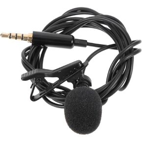Lavalier Microphone Clip Professional Mic for Vlogging Interviews and Recording High Sensitivity Durable Aps Material No Battery Required Compatible