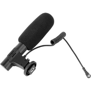 NUOBESTY Professional Interview Microphone for DSLR Cameras Shock Resistant Design Heart Shaped Pickup Sensitivity Boost for Video Recording and Photography