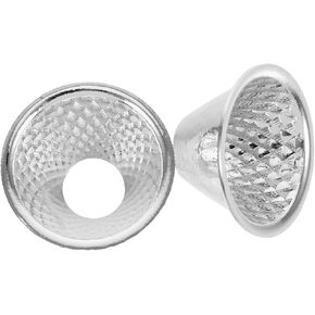 NUOBESTY 2Pcs Spotlight Reflector Cup Replacement for LED Flashlight Lightweight Lighting Accessory for Camping and Outdoor Use Focused Beam Design for Improved Illumination