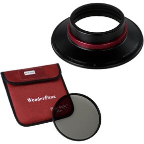 WonderPana XL Essential CPL Kit - Core Filter Holder, Lens Cap & 186mm CPL Filter for Canon EF 11-24mm f/4L USM Lens (Full Frame 35mm)