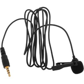 Toyvian Mobile Phone Recording Microphone Phone Clip on Mic Portable Mic Microphone for Podcast Podcast Mics Mics for Vlogging Mini Mircophone Mini Gadgets Metal Black