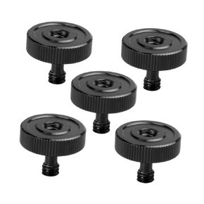 Happyyami 5pcs Camera Stand Screws Durable Metal Black Screws for Camera Bracket Fixing Essential Photography Accessories