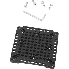 Aluminum Alloy Quick Release Cheese Extension Plate Set for Photography Equipment with 3/8 1/4 Screw Holes