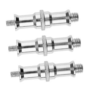 3pcs Threaded Screw Adapter Spigot for Flash Light Stand Compatible Lamp Holders and Tripods for Photography Settings