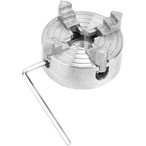 homoyoo sturdy مخرطة تشاك أداة تشاك مصغرة مخرطة مخرطة DIY Supply DIY المشبك المشبك ملحق سبيكة الزنك الفضية