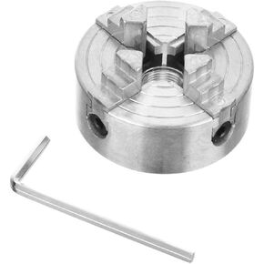 Operitacx Compact Jaw Chuck for Metal and Woodworking Manual Lathe Tool for Projects Mini Metal Lathe Part for Precise Machining Sturdy Construction for Heavy-duty Use