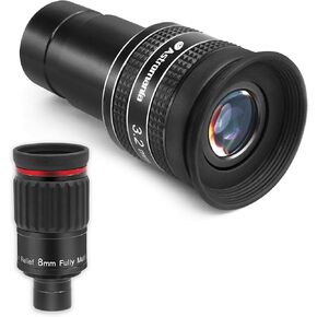 Astromania 1.25 "/2" - 8mm 70 درجة زاوية عريضة (SWA) - حزمة مع - 1.25 "3.2 مم 58 درجة