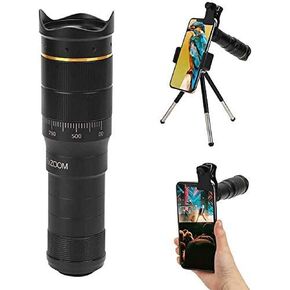 Monocular Telescope for Smartphone, 22 X Magnification HD BAK4 Prism Monoculars with Mobile Phone Clip,Desktop Tripod,Po