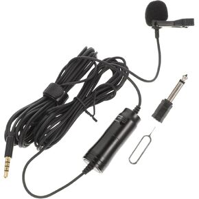 Vanzack 1SET Microphone Microphone High Sensitivity Mic للتسجيل لمقابلات الاجتماعات وإنتاج الفيديو المتوافق مع الهواتف الذكية والأجهزة اللوحية