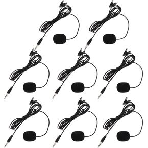 Milisten 5Pcs PVC Clip Phone Microphones Versatile Wired Mics for Streaming Recording Video Chat Compact Design Volume for Live Broadcasts and Interviews