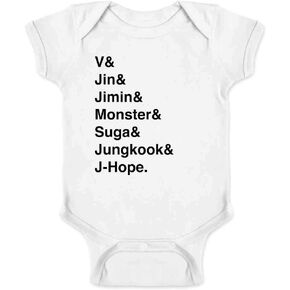 Pop Threads K-Pop Group Names List Infant Baby Boy Girl Bodysuit