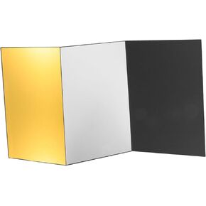 Vaguelly Foldable Photography Reflector Board Lightweight Cardboard Light Reflector for Still Life Jewelry Food and Cosmetic Photography Easy to Carry Durable Reflective Background Board