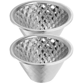 2Pcs LED Light Reflector Cup Accessory for Flashlight Fixture Replacement Reflective Panel for Enhanced Beam Focus and Efficiency for Camping and Emergency Use