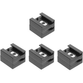DOITOOL 4 Sets 1/4 Hot Shoe Mount Adapter Camera Hot Shoe Bracket Secure Mounting for Accessories